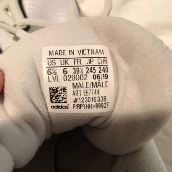 Adidas EQT Gazelle White and Black Sneakers - Picture 6 of 7